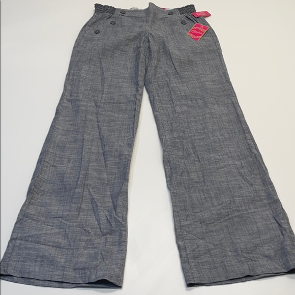 Candie's Pants - CANDIES Juniors 5 Gray Linen Pants - Flare Leg